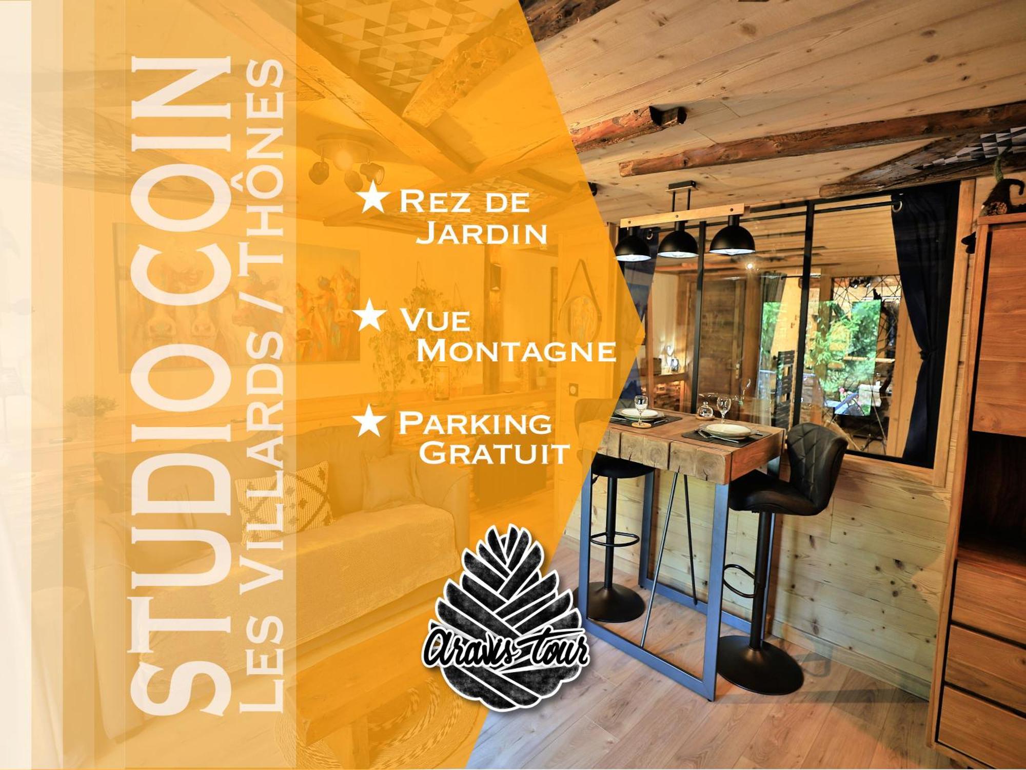 Studio Du Coin - Vue Montagne, Au Calme, Terrasse - Aravistour Les Villards-sur-Thones Bagian luar foto